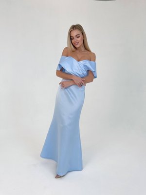 Жіноча вечірня сукня корсет блакитного кольору р.L 384851 384849 фото