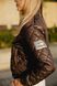 Жіноча куртка колір коричневий р.42/44 408646 408666 фото 7