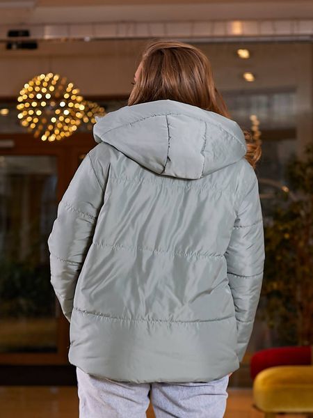 Жіноча весняна куртка колір оливковий р.48/50 450012 450019 фото