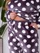 Жіноча махрова піжама в горох колір баклажан р.44/46 448308 448336 фото 5