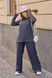 Жіночий костюм прогулянковий трикотаж мустанг графітового кольору р.48/50 396413 396415 фото 1
