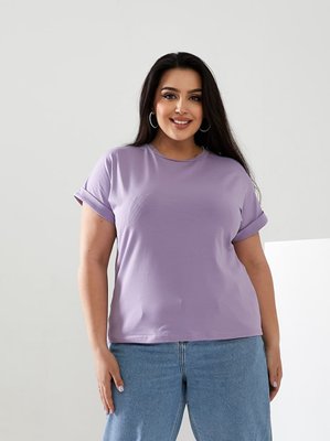 Жіноча футболка колір лавандовий р.42/46 432371 432398 фото