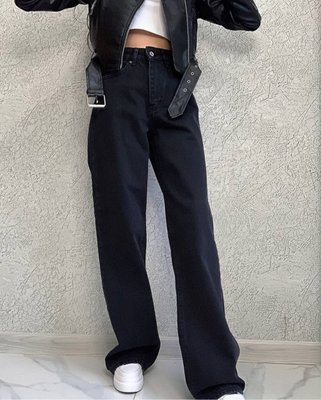 Жіночі джинси палаццо колір чорний р.25 448906 448945 фото