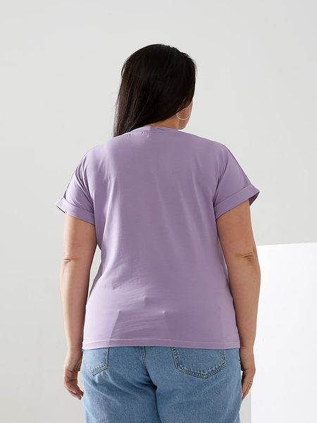 Жіноча футболка колір лавандовий р.42/46 432371 432398 фото