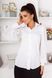Жіноча блуза з рукавами із легкого шифону білого кольору 374366 382920 фото 1