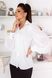 Жіноча блуза з рукавами із легкого шифону білого кольору 374366 382920 фото 2