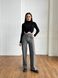 Жіночі штани з еко-шкіри колір сірий р.42 445244 445245 фото 5