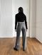 Жіночі штани з еко-шкіри колір сірий р.42 445244 445245 фото 6