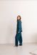 Жіноча піжама велюр Jeny на гудзиках смарагдового кольору р.L 441692 441693 фото 3
