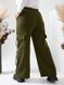 Жіночі брюки карго колір хакі р.50/52 441317 441507 фото 2
