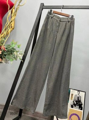 Жіночі штани палаццо колір сірий р.48 448918 448965 фото