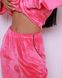 Жіноча піжама велюр Jeny на гудзиках малинового кольору р.M 373659 380967 фото 5