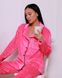 Жіноча піжама велюр Jeny на гудзиках малинового кольору р.M 373659 380967 фото 6