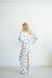 Жіноча піжама «Серденько» колір білий р.M/L 442587 442585 фото 5