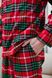 Чоловіча піжама з байки Brandon колір червоно-зелений р.S 442026 442026 фото 4