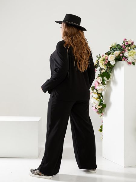 Жіночий костюм прогулянковий трикотаж мустанг чорного кольору р.50/52 405980 405980 фото