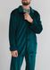 Чоловіча піжама з велюру колір смарагдовий р.L 449787 449788 фото 4