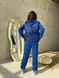 Жіночий спортивний костюм трійка з жилетом синього кольору р.42/44 406326 406327 фото 5