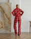Жіноча піжама байка Liza колір червоно-білий р.L 443835 443770 фото 7