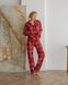 Жіноча піжама байка Liza колір червоно-білий р.L 443835 443770 фото 6