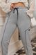 Жіночі штани джогери колір меланж р.46/48 450169 450169 фото 3