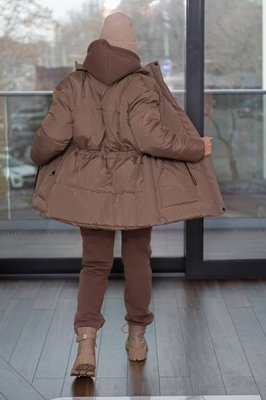 Жіноча куртка колір мокко р. 42/44 449523 449528 фото