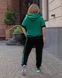 Жіночий спортивний костюм зелено-черний р.48/50 434717 434725 фото 3