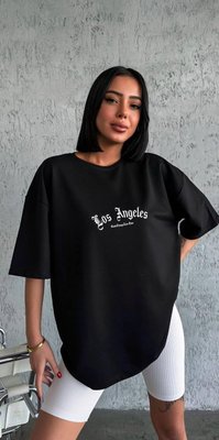 Жіноча футболка Los angeles колір чорний р.S 455852 455872 фото