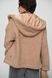 Жіноча куртка Тедді баранчик з капюшоном колір капучино р.L/XL 450902 450897 фото 2
