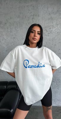 Жіноча футболка Paradise колір білий р.S 455810 455866 фото