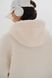 Жіноча куртка Тедді баранчик з капюшоном колір молочний р.L/XL 450901 450884 фото 10