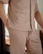 Чоловічий піжамний костюм колір бежевий р.XL 453370 453369 фото 2