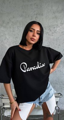 Жіноча футболка Paradise колір чорний р.S 455851 455868 фото