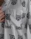 Чоловіча піжама шовк Армані Cat колір білий р.M 443848 443848 фото 3