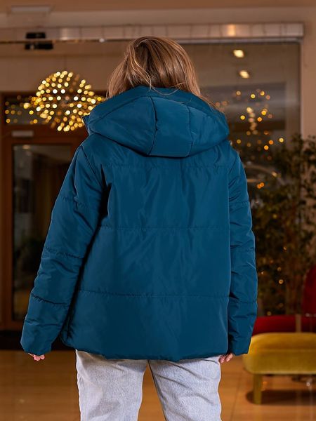 Жіноча весняна куртка Канада кольору морської хвилі р.48/50 406439 406442 фото