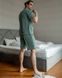 Чоловічий піжамний костюм колір зелений р.XL 453364 453363 фото 3