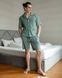 Чоловічий піжамний костюм колір зелений р.XL 453364 453363 фото 4
