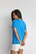 Жіноча базова футболка колір блакитний р.2XL 449911 449643 фото 1
