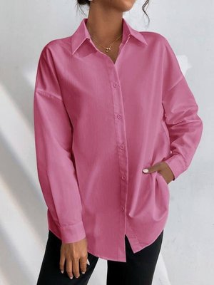 Жіноча сорочка із софту колір малина р.48/50 451188 451262 фото
