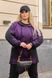 Жіночий теплий спортивний костюм колір фіолет р.48/50 442721 442743 фото 1