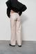 Жіночі штани палаццо з еко шкіри колір бежевий р.L 450868 450795 фото 3