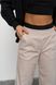 Жіночі штани палаццо з еко шкіри колір бежевий р.L 450868 450795 фото 5