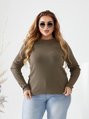 Жіночий светр із ангори колір оливковий р.48/50 448661 448754 фото