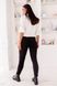 Жіночі замшеві штани облягаючі колір чорний р.48/50 445139 445143 фото 2