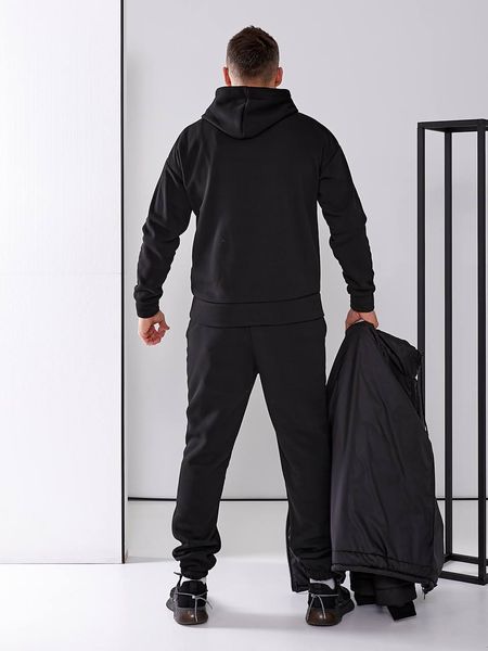 Чоловічий спортивний костюм трійка колір чорний р.2XL 448010 448011 фото