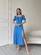 Жіноча літня сукня міді колір синій 437179 437223 фото 1