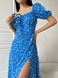 Жіноча літня сукня міді колір синій 437179 437223 фото 5