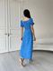 Жіноча літня сукня міді колір синій 437179 437223 фото 6
