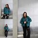 Жіноча куртка бомбер колір морська хвиля р.48/50 450749 450812 фото 12